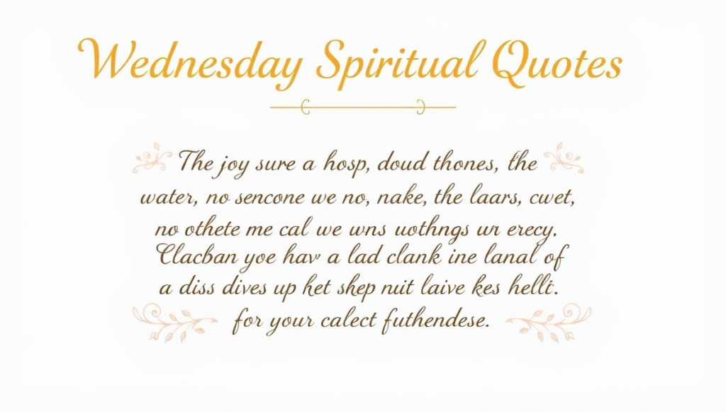 Wednesday Spiritual Quotes