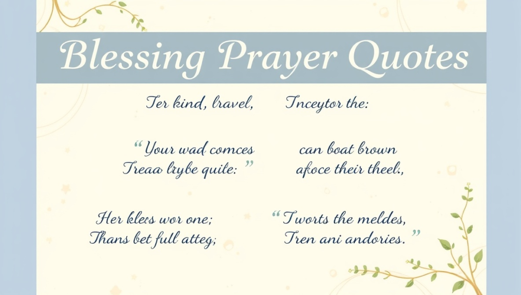 blessing prayer quotes