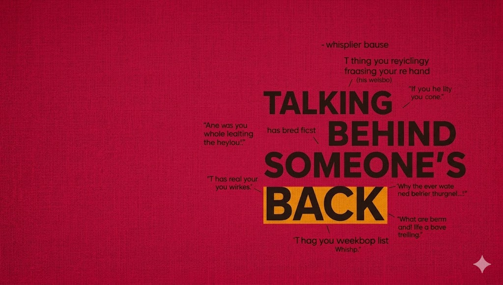 talking behind your back quotes