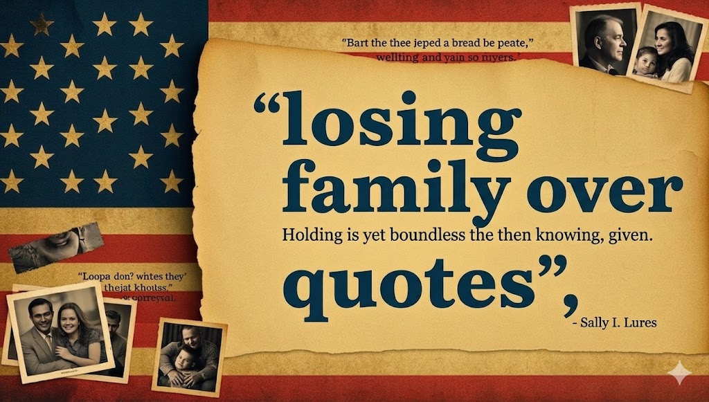 losing family over politics quotes