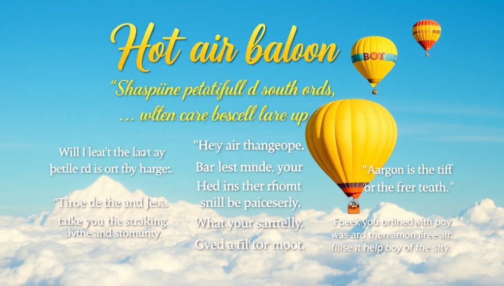 hot air balloon quotes