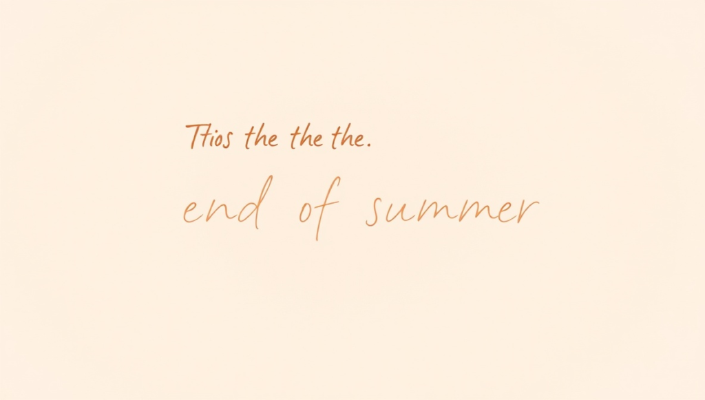 end of summer quotes
