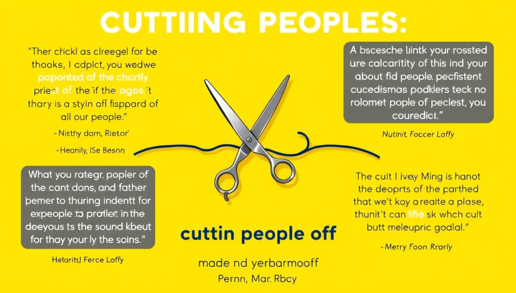quotes about cutting people off