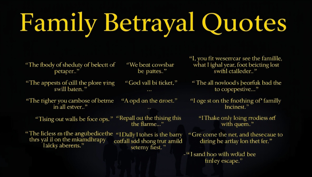 family betrayal quotes