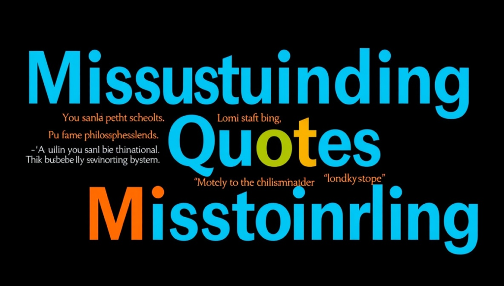 misunderstanding quotes