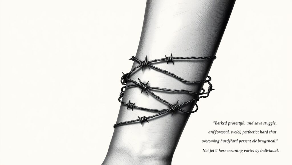 barbed wire tattoo meaning