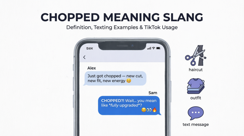 chopped meaning slang