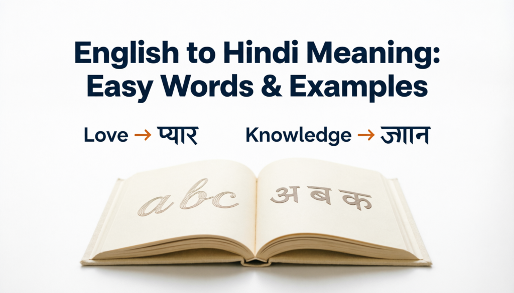 english to hindi meaning