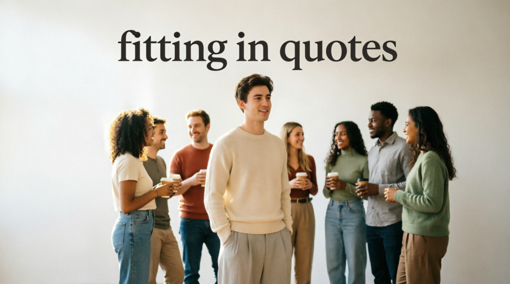 fitting in quotes